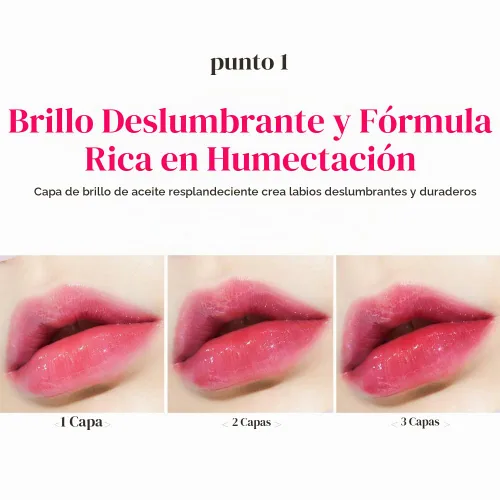 Vista 4 de ETUDE Dear Darling Oil Tint, #3 Neon Pink, Aceite hidratante para labios Rosa neón