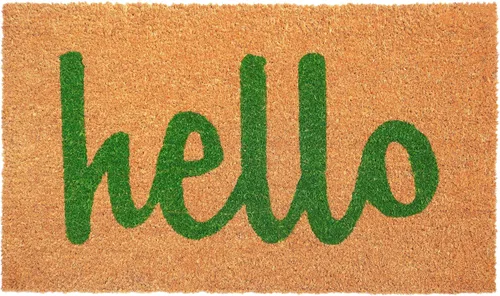 Vista 6 de Calloway Mills 100211729BNB Block Hello Felpudo de 17 x 29 pulgadas, negro/natural