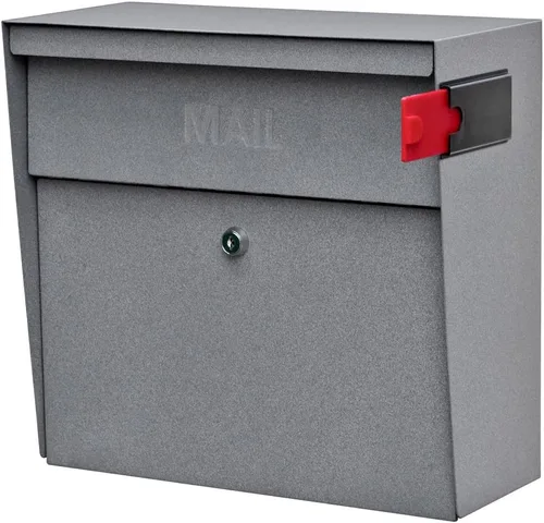 Vista 12 de Mail Boss 7169 Buzón de Seguridad Metro con Cerradura para Montaje en Pared, Blanco Alpino Blanco (Alpine White)