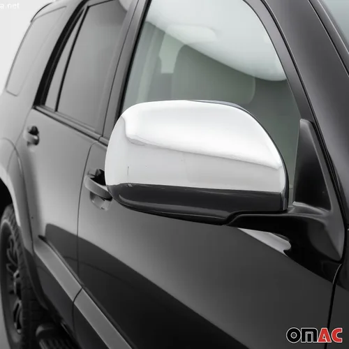 Vista 3 de OMAC Tapas de cubierta de espejo lateral para Toyota 4Runner 2003-2009 acero inoxidable 2 piezas