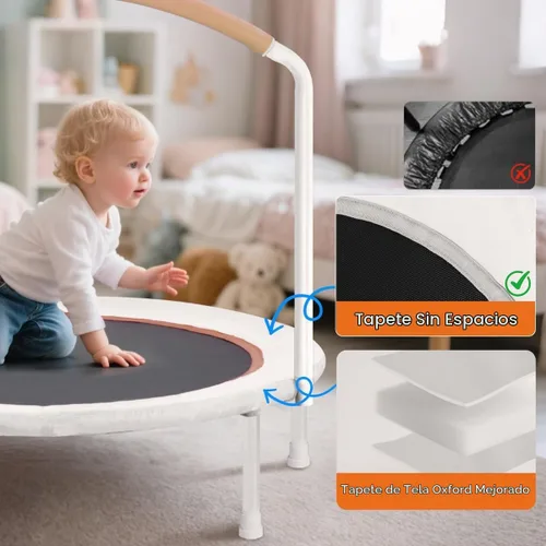 Vista 3 de Ativafit - Trampolín con banda elástica de 36 pulgadas, mango grande para niños de 2 a 6 años, trampolín mini para interiores y exteriores