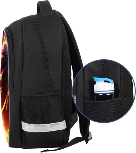 Vista 10 de Mochila para niños con patrón múltiple en la escuela primaria, A3-librero-baloncesto, Grande, Mochilas Daypack