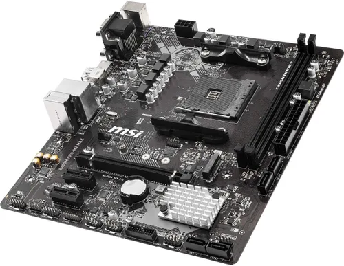 Vista 5 de MSI ProSeries AMD Ryzen 1ª y 2ª generación AM4 M.2 USB 3 DDR4 D-Sub DVI HDMI Micro-ATX placa base (B450M PRO-M2 Max) (B450MPM2MAX)