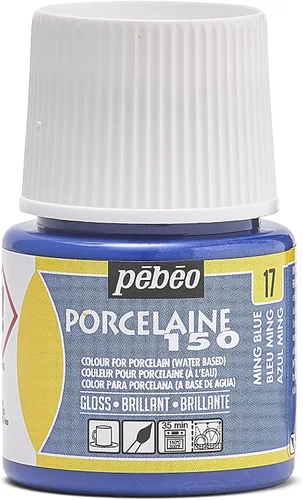Vista 30 de Pebeo Porcelaine 150 - Pintura para porcelana de alto brillo a base de agua, botella de 45 ml - Negro abismo