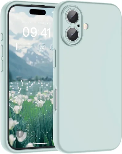 Vista 80 de SUPFINE - Funda diseñada para iPhone 12, silicona líquida premium con [forro de microfibra suave antiarañazos][protección de cámara mejorada], funda