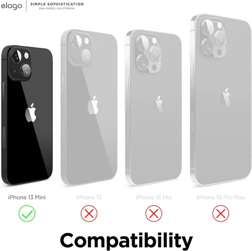 Vista 2 de elago Funda híbrida transparente compatible con iPhone 13 Mini (5.4 pulgadas), tecnología híbrida de PC + TPU, reducción del amarilleo, protección