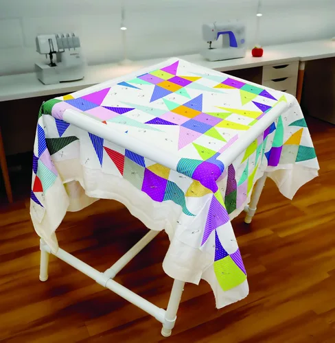 Vista 3 de Dritz Quilter - Marco de suelo, color blanco