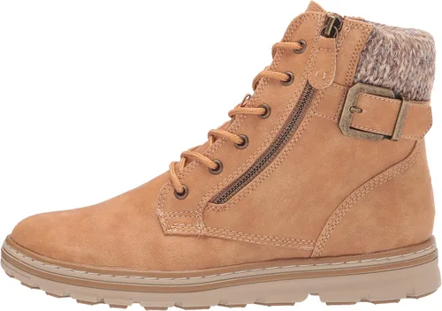 Vista 8 de CLIFFS BY WHITE MOUNTAIN Zapatos Kelsie - Botines para mujer con cordones, Blanco
