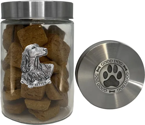 Vista 11 de Heritage Pewter Basset Hound Good Dog Treat Jar – Tarro de golosinas de 34 onzas con tapa hermética a rosca Regalo para propietarios de Basset