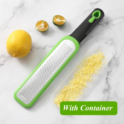 Vista 3 de Zester - Juego de 2 ralladores de queso para cocina, herramienta de limón Zester, rallador de ajo, rallador de jengibre, rallador de alimentos