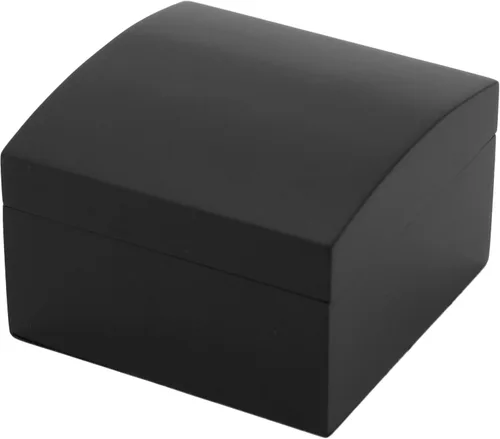 Vista 2 de Tech Swiss Caja de reloj individual 1 cojín extraíble de madera extragrande (acabado negro)