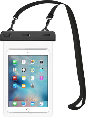 Vista 8 de MoKo Funda impermeable universal, bolsa seca para iPad mini 6/5/4/3/2, Samsung Tab 5/4/3, Galaxy Note 8, Tab S2/Tab E/Tab A 8.0, LG G Pad III 8.0