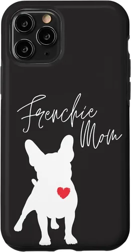 Vista 29 de Frenchie Mom French Bulldog Black Case for iPhone 17