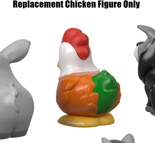 Vista 4 de Pieza de repuesto para el juego Fisher-Price Little People Farm Animal Friends - GFL21 ~ Figura de pollo de repuesto