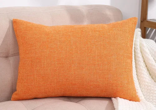 Vista 36 de TangDepot Funda de cojín de lino sintético con forro pesado, funda de almohada, fundas de almohada decorativas, para interiores y exteriores, funda
