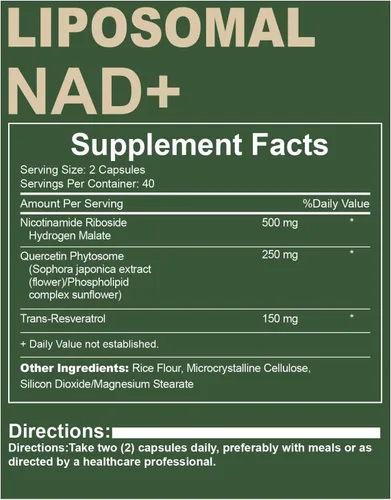 Vista 4 de Suplemento de resveratrol NAD con NAD nicotinamida ribósido resveratrol 900 mg, Boost NAD+ para la salud celular, antienvejecimiento, energía