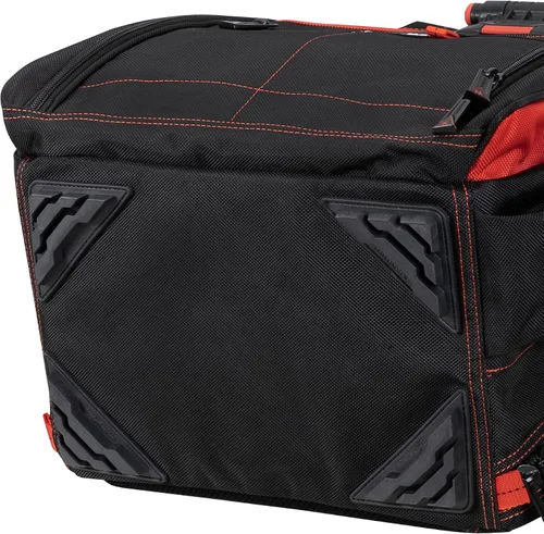 Vista 6 de Hultafors Work Gear HTL523 Mochila iluminada para herramientas, 50 bolsillos, portaherramientas de poliéster balístico resistente, luz giratoria