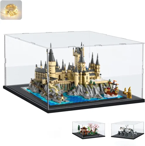 Vista 39 de Vitrina de acrílico transparente engrosada para coleccionables de Lego 75328 75976 Minifigure, caja transparente de autoensamblaje a prueba de polvo