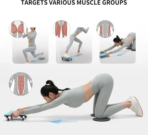 Vista 2 de PROIRON Rodillo abdominal con rodilleras para entrenamiento abdominal, rueda multifuncional para entrenamiento abdominal, rodillo abdominal