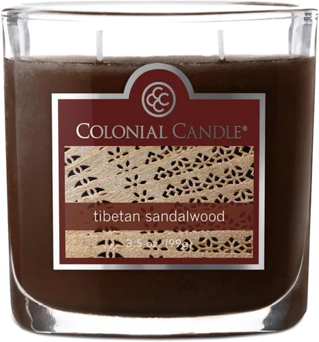 Vista 43 de Colonial Candle Vela perfumada de vainilla ámbar, velas altamente perfumadas para el hogar, vela de cera moteada, 2 mechas, 8 onzas, fabricada
