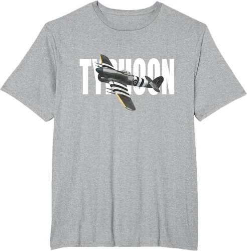 Vista 75 de RAF Hawker Typhoon WW2 Fighter Aircraft T-Shirt