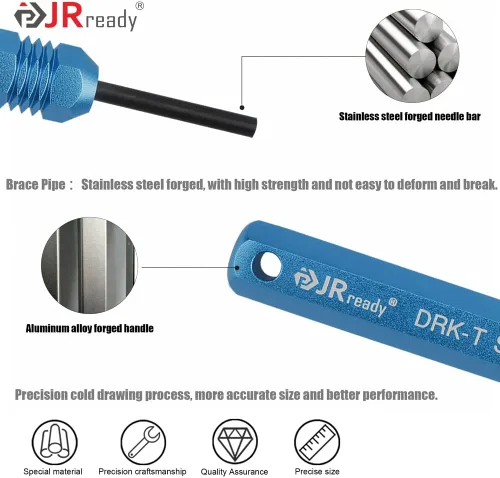 Vista 6 de JRready ST5228 Herramientas extractoras, kit de herramientas de extracción para JST/AMP .062 pulgadas/Molex .062 pulgadas y .093 pulgadas