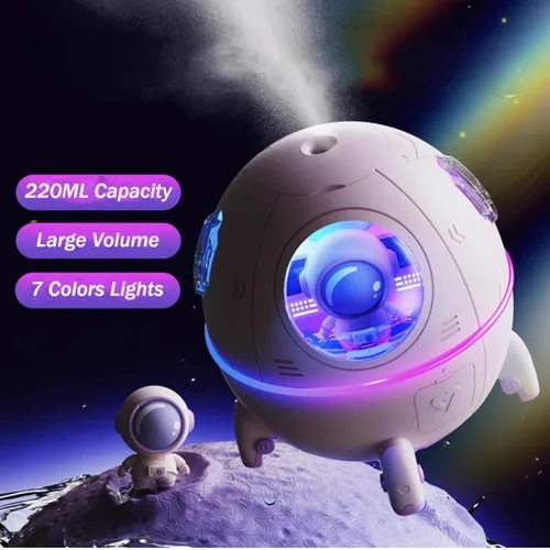Vista 2 de Humidificadores para dormitorio, habitación de niños, mini humidificador de niebla fría, difusor de bebé con luz nocturna, pequeños humidificadores
