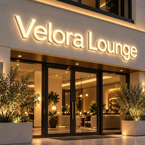 Vista 9 de Custom Business Logo Sign, LED Backlit Channel Letters for Wall Letrero de negocios personalizado