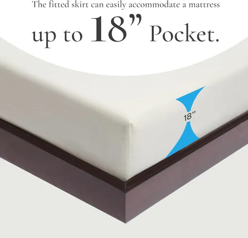 Vista 5 de Sleep & Beyond Protector de colchón impermeable 100% algodón orgánico, sueño saludable, protección contra ácaros, transpirable y flexible