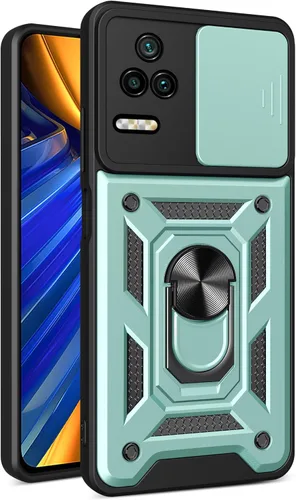 Vista 62 de Compatible con Tecno Pova Neo 2 Bracket Shell, con cubierta deslizante para lente de cámara compatible con Tecno Pova Neo 2 LG6n Case Negro