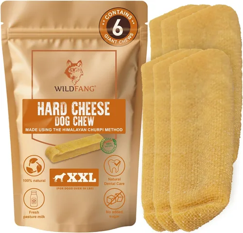 Vista 18 de Wildfang® Yak Chews, XS para perros de menos de 22 libras – Varilla dental para perros, dureza como el queso de yak del Himalaya, palitos de queso