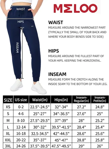 Vista 6 de MELOO Pantalones con forro polar para mujer pantalones deportivos resistentes al agua cintura alta pantalones térmicos para invierno senderismo