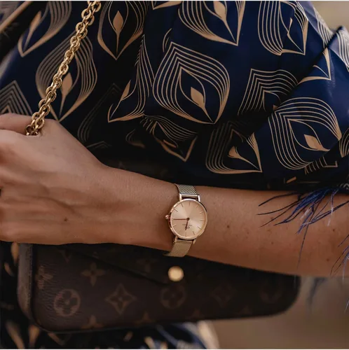 Vista 2 de Daniel Wellington Reloj Petite 1.260 in Acero Inoxidable Doble Chapado (316L) Oro Rosa, Oro