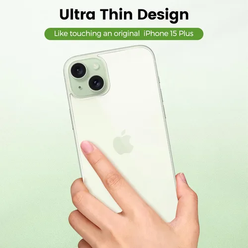 Vista 5 de [Paquete de 2] Protector de pantalla trasera para iPhone 15 Plus, protector de pantalla de vidrio templado antiarañazos y burbujas, película trasera