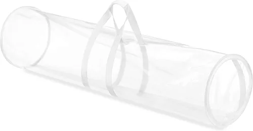 Vista 3 de Whitmor Organizador de papel de regalo de 41 pulgadas, transparente, blanco