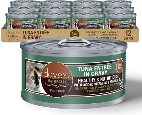Vista 15 de Dave's Pet Food Grain Free Wet Cat Food (Minced Chicken in Gravy), Naturally Healthy Canned, Added Vitamins & Minerals, Wheat, Gluten & GMO-Free