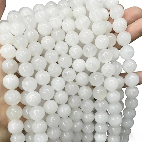 Vista 19 de Zenkeeper 116 piezas cuentas de piedra de sangre africana para hacer joyería 6 MM cuentas sueltas de piedras preciosas de sangre africana