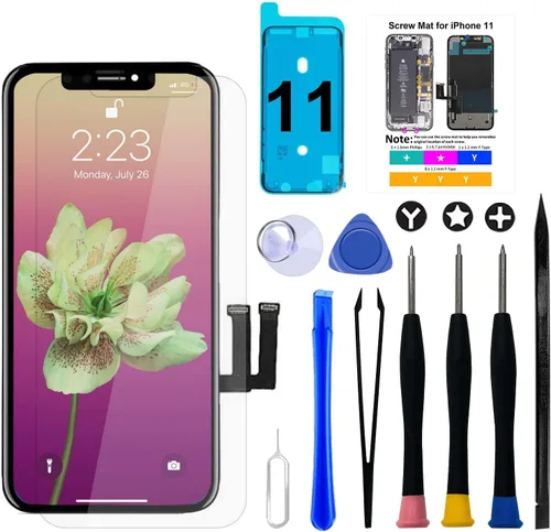Vista 8 de Brinonac para iPhone 6s Reemplazo de pantalla negra, pantalla táctil LCD digitalizador montaje completo con herramientas de reparación completas