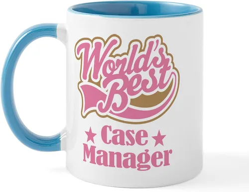 Vista 11 de CafePress Case Manager Gift (World's Best) Taza de café de cerámica de 11 oz (11.0 fl oz)