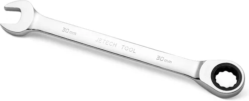 Vista 19 de Jetech - Llave combinada de trinquete de 10 mm, llave de carraca de grado industrial con trinquete de 12 puntas y 72 dientes, acero Cr-V forjado