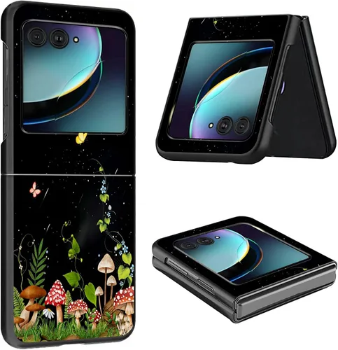 Vista 13 de Funda para Moto Razr Plus 2023 para Motorola Razr Plus Funda delgada y ligera de policarbonato duro a prueba de golpes Funda protectora para Audio