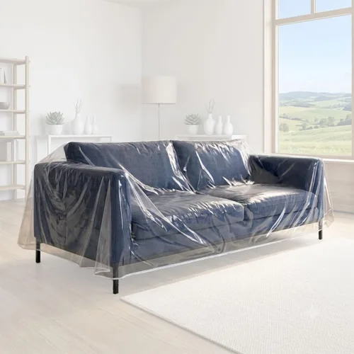 Vista 10 de LAMINET Funda gruesa cristalina resistente al agua de alta resistencia para sofá - Perfecta para protección contra garras de gatos/perros, niños