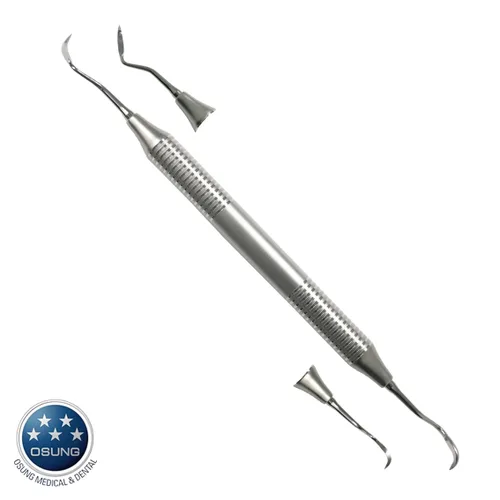 Vista 3 de Escalador de hoz dental con mango ligero de acero inoxidable S204