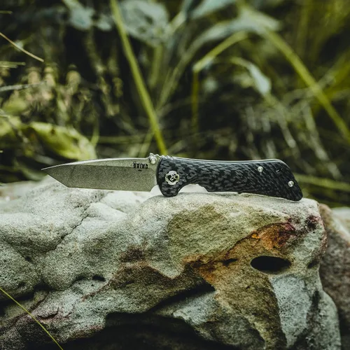 Vista 5 de Southern Grind Cuchillo plegable Spider Monkey Tanto con mango de fibra de carbono