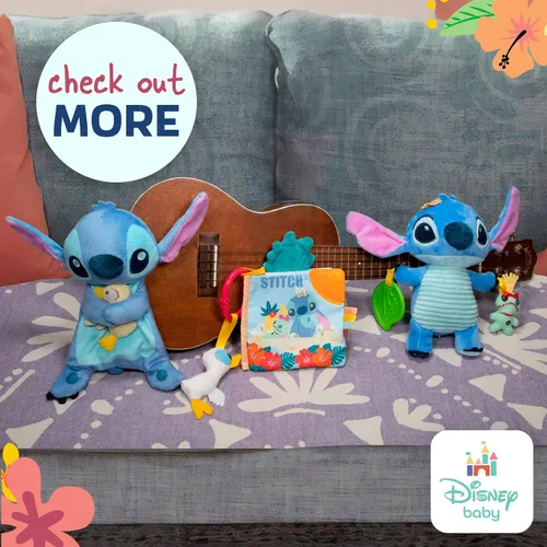 Vista 5 de Manta de acurrucarse de Lilo y Stitch de Disney, de Kids Preferred, Azul