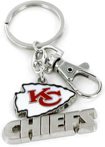 Vista 5 de aminco NFL unisex-adult Nfl Heavyweight Logo Keychain Azul