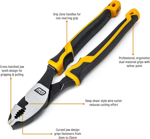 Vista 2 de GEARWRENCH Alicates de junta deslizante Pitbull de 6 pulgadas de material dual - 82174C
