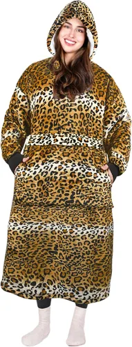 Vista 52 de Tirrinia - Sudadera con capucha de gran tamaño, manta de sherpa cómoda, reversible, gigante, para adultos, hombres, mujeres, adolescentes, esposa