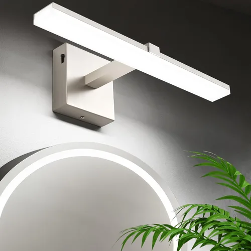 Vista 51 de Luz de tocador de baño negra de 32 pulgadas, LED moderna, 3CCT, regulable, 24 W, luminarias de baño sobre espejo 3000 K/4500 K/6000 K, 3