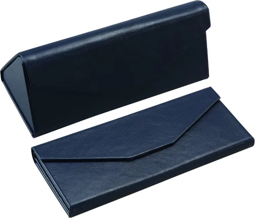 Vista 13 de VisionGlobal Paquete de 2 fundas rígidas para lentes con diseño plegable, funda portátil para gafas de sol para protección de lentes, ligera
